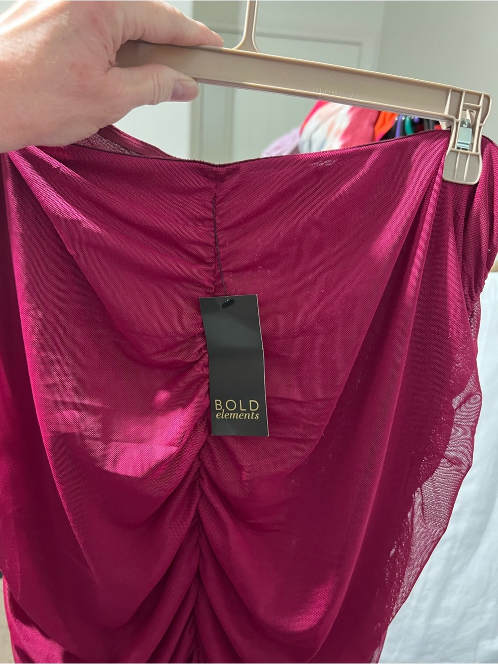BOLD elements Ruched Berry Midi/Maxi  Skirt - Picture 11 of 12